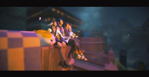 Cocoa, Paine, Shiro, &amp; Sile looking somewhere(??) pt2