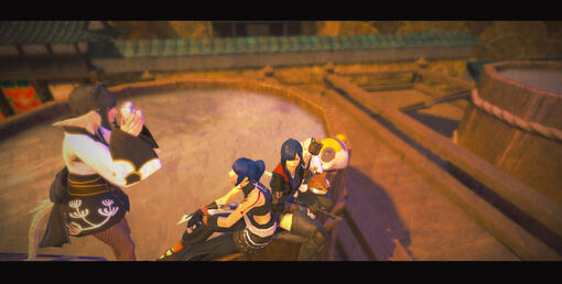 Cocoa taking a picture of Paine, Shiro &amp; Sile