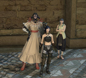 Paine (old ver.) &amp; Shiro + Random NPC